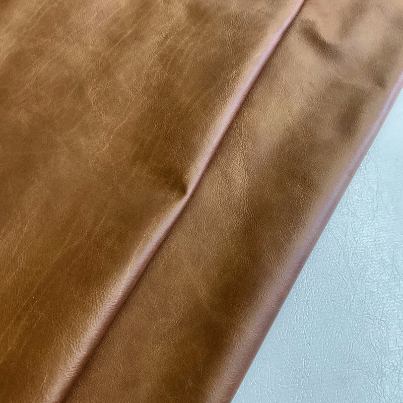 Medium Brown Top Grain Premium Leather Hide | Chrome Tanned | 40+ Square Feet | 1.4 mm / 3.5 Ounce | Upholstery Leather