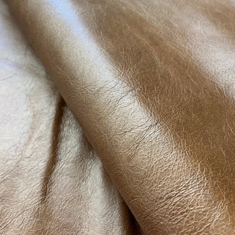 Auburn Brown Distressed Top Grain Italian Leather | Premium Leather Hide | Chrome Tanned | 50+ Square Feet | 1 mm / 2.5 Ounce | Upholstery Leather