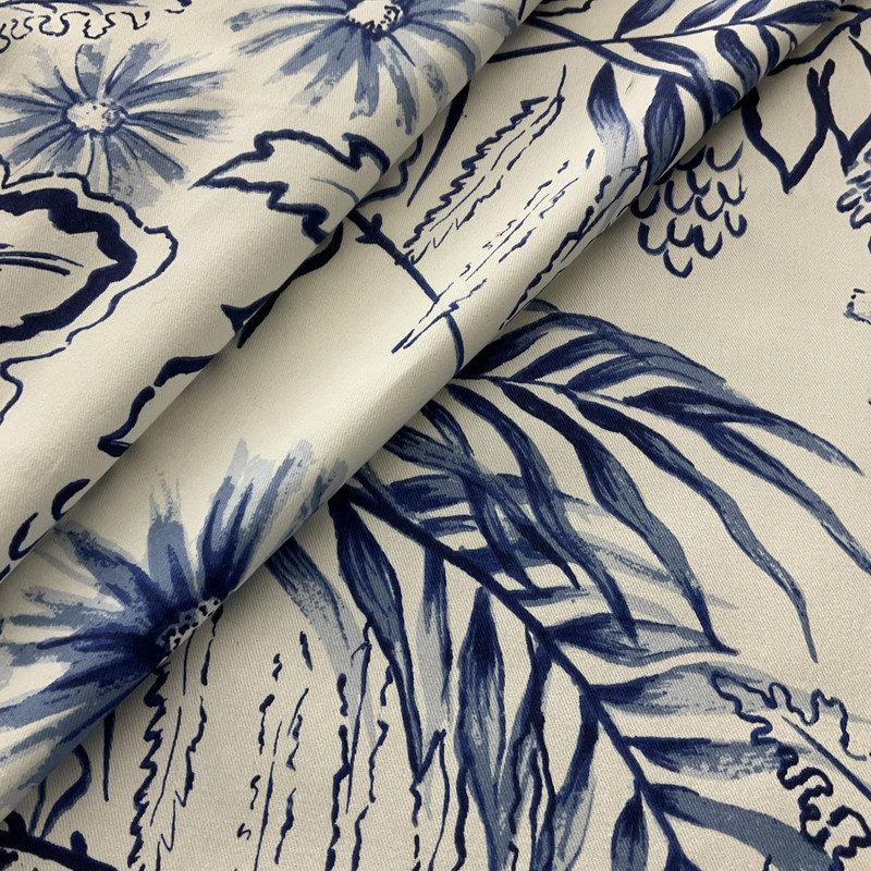 1.25 Yard Piece of Tempo Fabrics Amazon Twill Indigo | Medium Weight Twill Fabric | Home Decor Fabric | 54" Wide