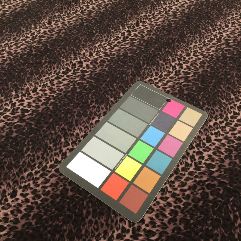 3.75 Yard Piece of Purple and Black Bias Stripe Leopard | Printed Matte Jersey Knit Stretch Fabric | Clothing and Apparel | By the Yard | 48 inch wide