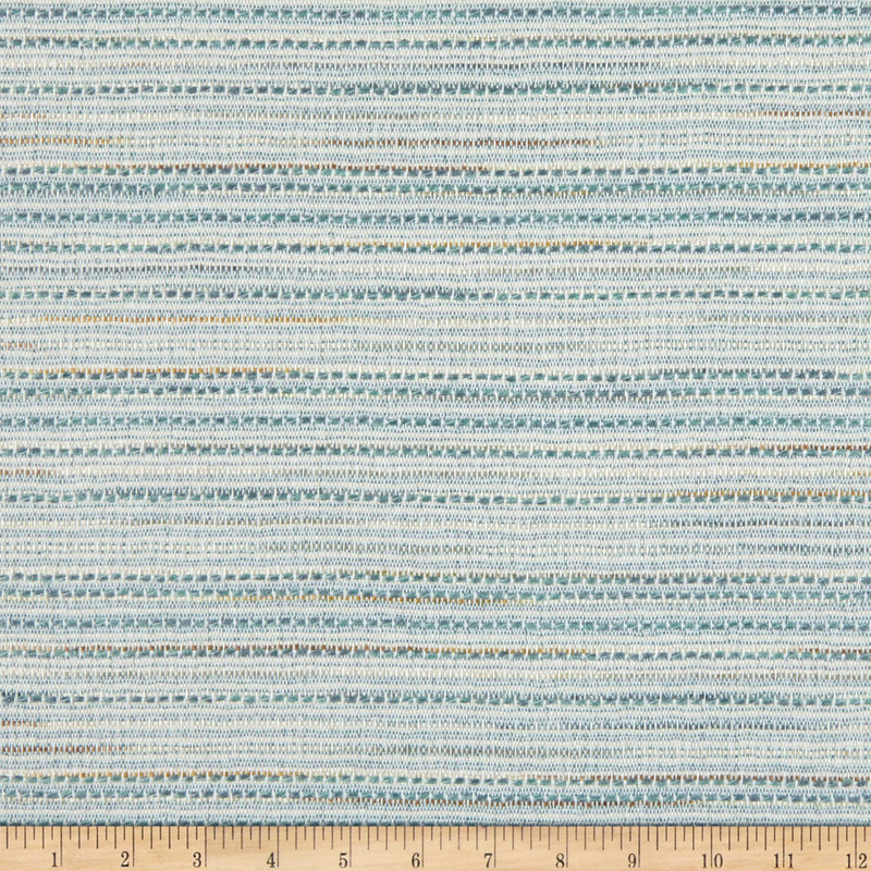 1.12 Yard Piece of Richloom Fortress Clear Beasley Woven Spa | Very Heavyweight Woven Fabric | Home Decor Fabric | 54" Wide