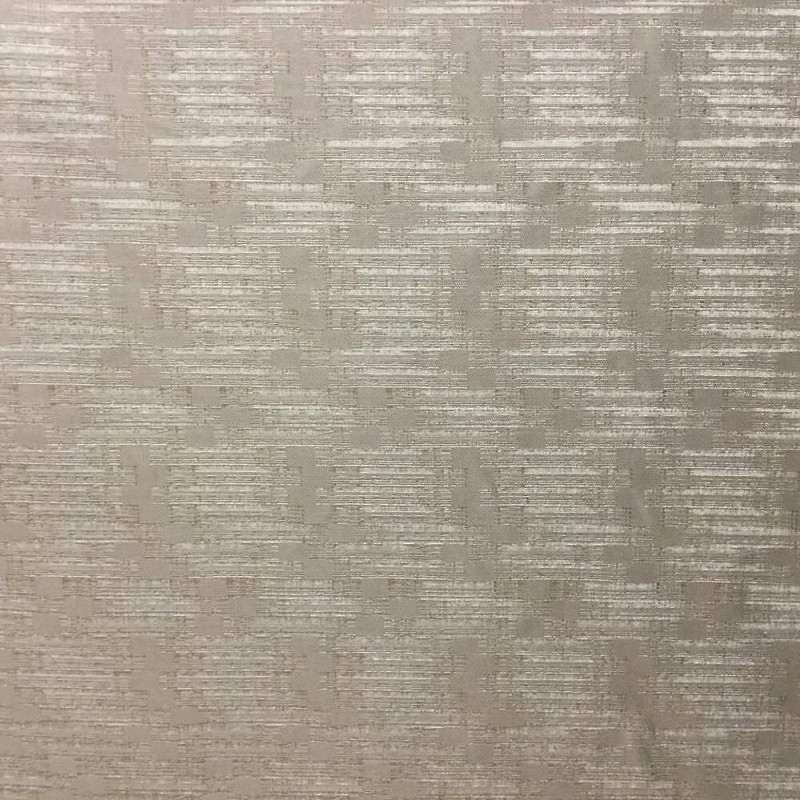 1.5 Yard Piece of Taupe Brown Sateen Upholstery & Curtain Fabric | Lightweight | Abstract Checks