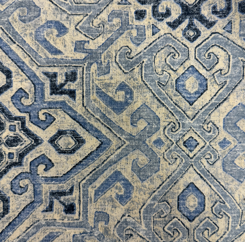 Covington BECCA/DENIM  | 54 Inch Wide | Printed Hom Decor Fabric | By The Yard