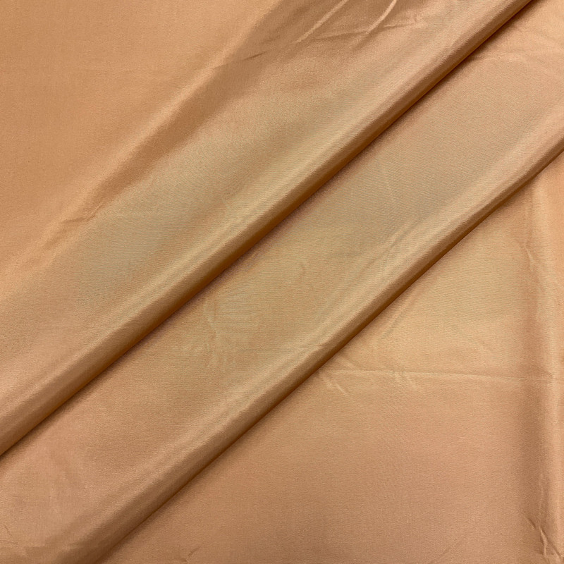 Solid Burnt Orange | Satin Acetate Lining Fabric | Nylon | Lightweight | 60" Wide | By the Yard