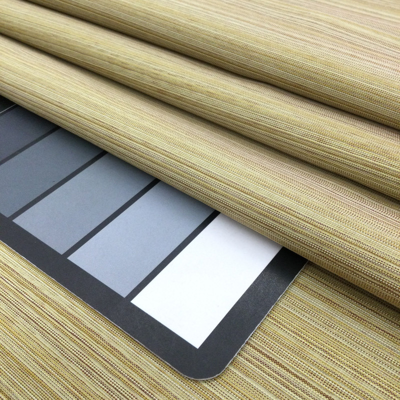 3.875 Yard Piece of Vertical Micro Striped Fabric in Olive Green and Brown | Upholstery / Drapery | Medium weight | 54" Wide | By the Yard