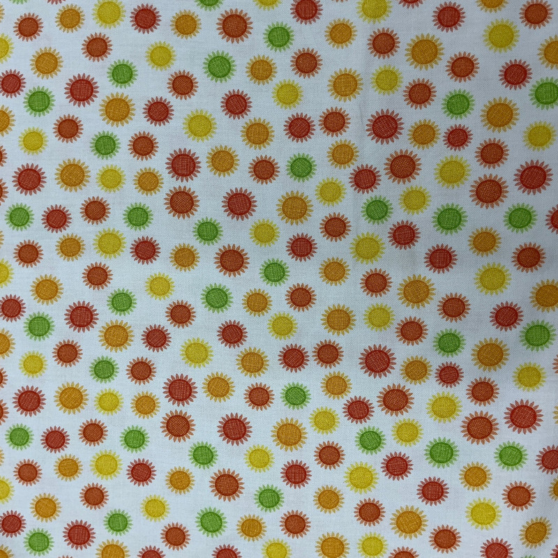 Fall Color Bountiful Blossoms in Multi | Northcott | Quilting Fabric | 44" Wide | 100% Cotton | Floral | Orange / Yellow / Green / Red / White