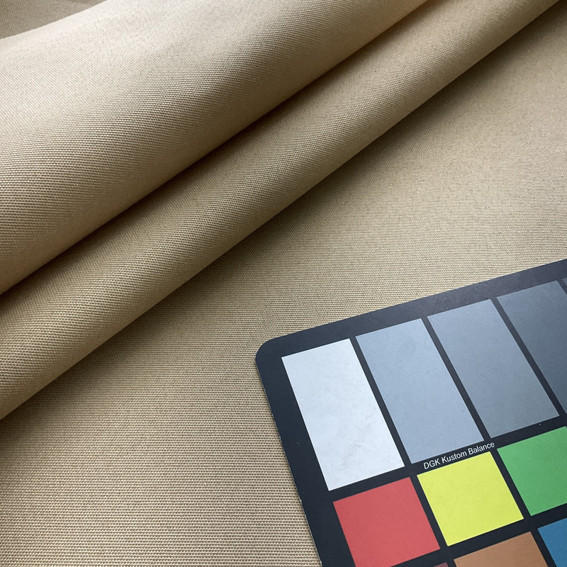 1.87 Yard Piece of Solid Tan | Outdoor Upholstery Fabric | Water Resistant | Sunbrella-like Acrylic Canvas | 60" wide | By the Yard