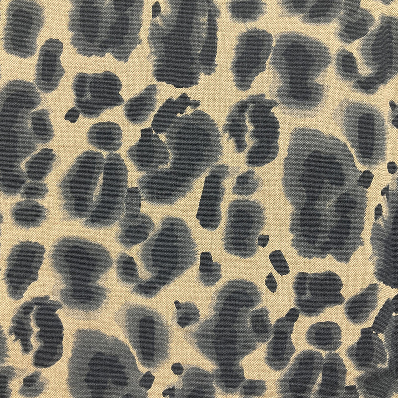 1.5 Yard Piece of Large Scale Leopard Spots in Blue | Home Decor Fabric | Premier Prints | 54 Wide