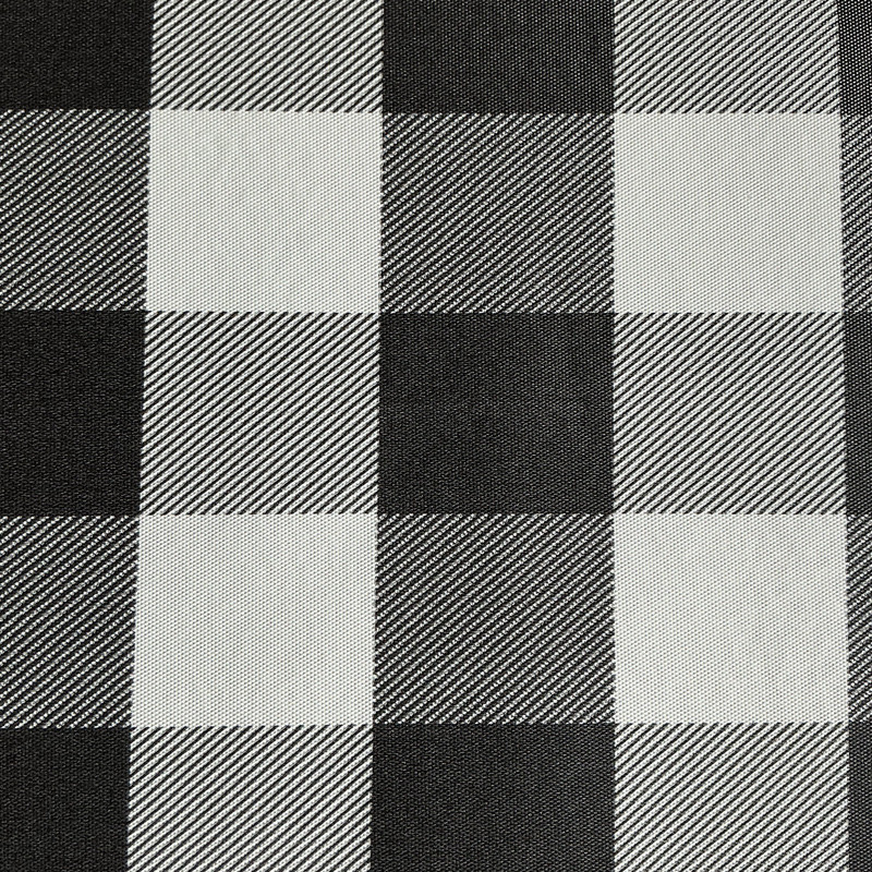 1 Yard Piece of Check Plaid in Black and White | Tabletop Vinyl Fabric | Felt-backed Tablecloth Vinyl | 54" Wide | By the Yard | PLSTX-3-REM2