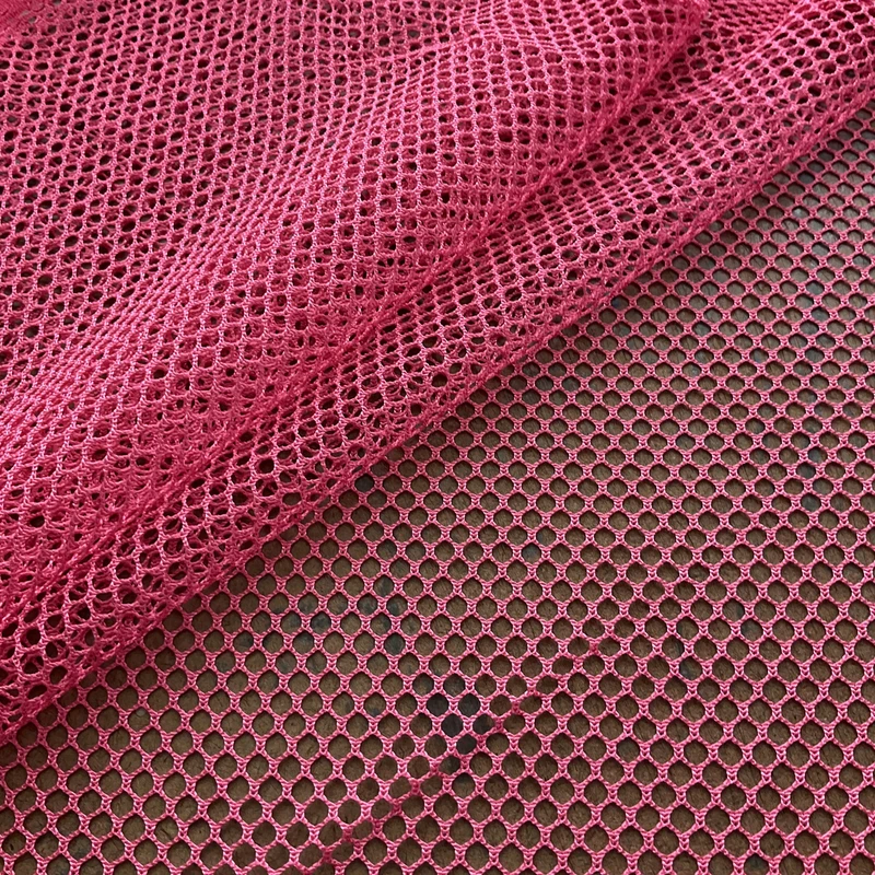 2 Yard Piece of Air Mesh Pink | Medium Weight Mesh Fabric | Home Decor Fabric | 60" Wide