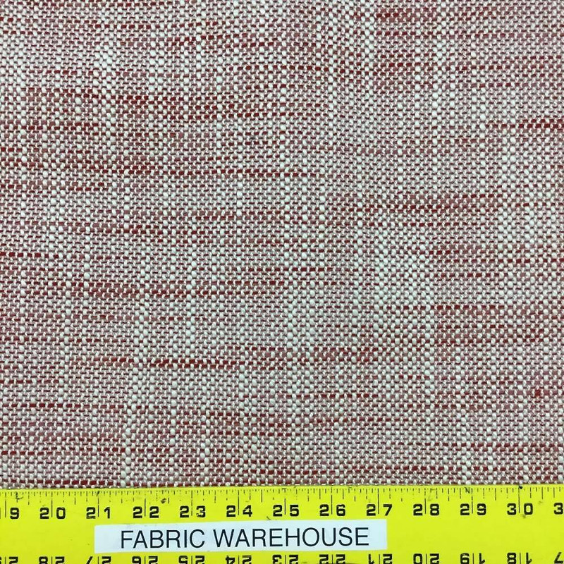 2.33 Yard Piece of Cherry Vanilla Upholstery Fabric | 54"W | BTY | Heavy Duty | Bold Texture