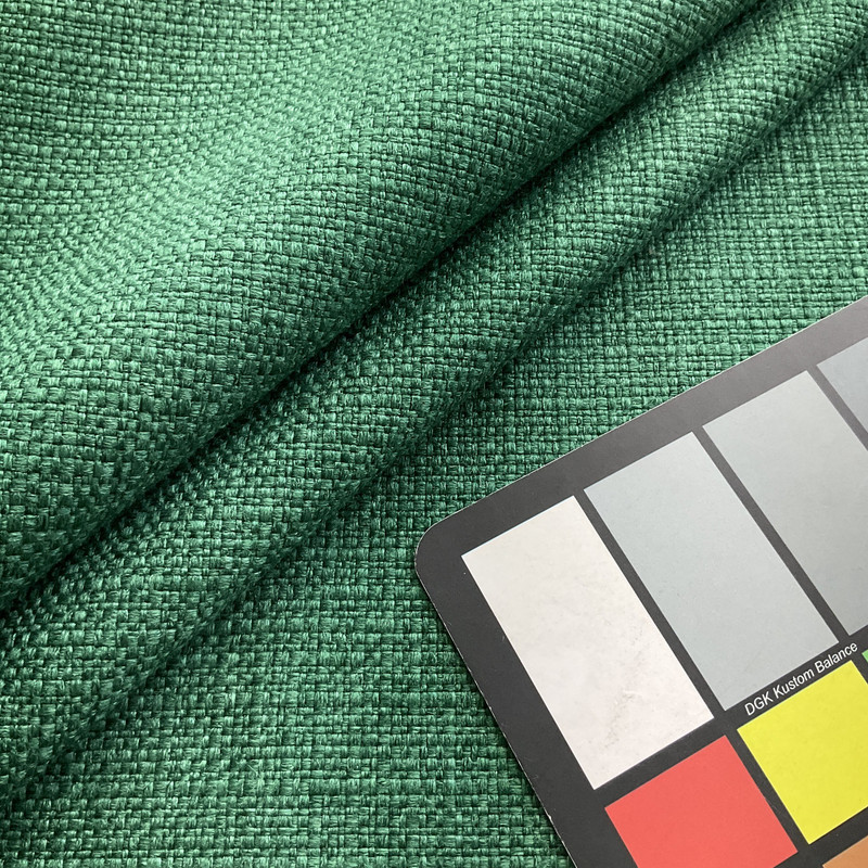 1.25 Yard Piece of Ludlow in Pine | Upholstery Fabric | Slub Basketweave | Green | 100% Polyester | Heavy Weight | Nassimi | 54" Wide | By the Yard