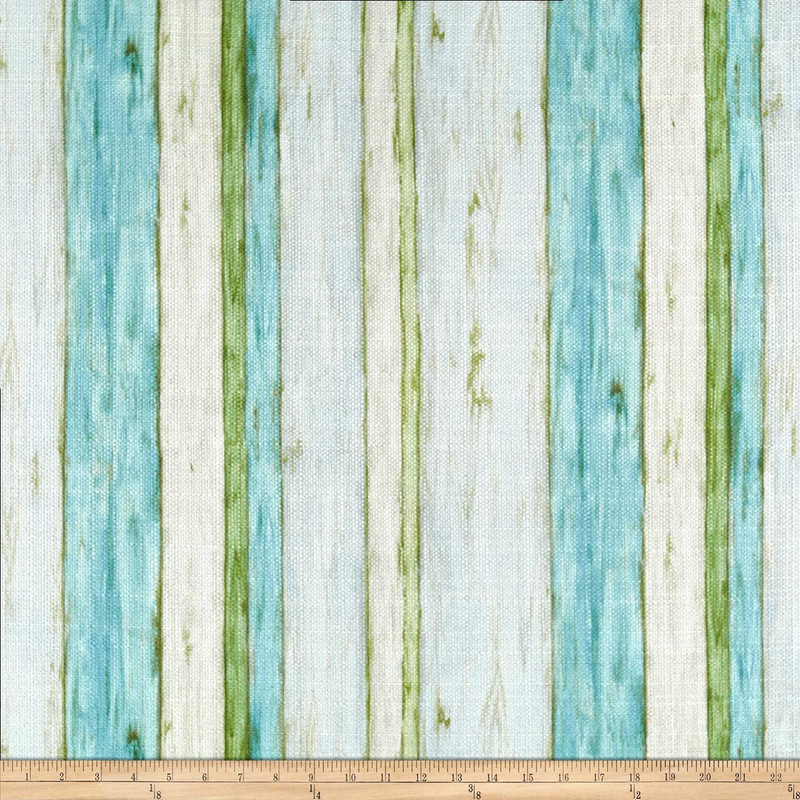 3 Yard Piece of Susan Winget Coastal Living Driftwood Stripe Basketweave Multi | Medium Weight Basketweave Fabric | Home Decor Fabric | 56" Wide