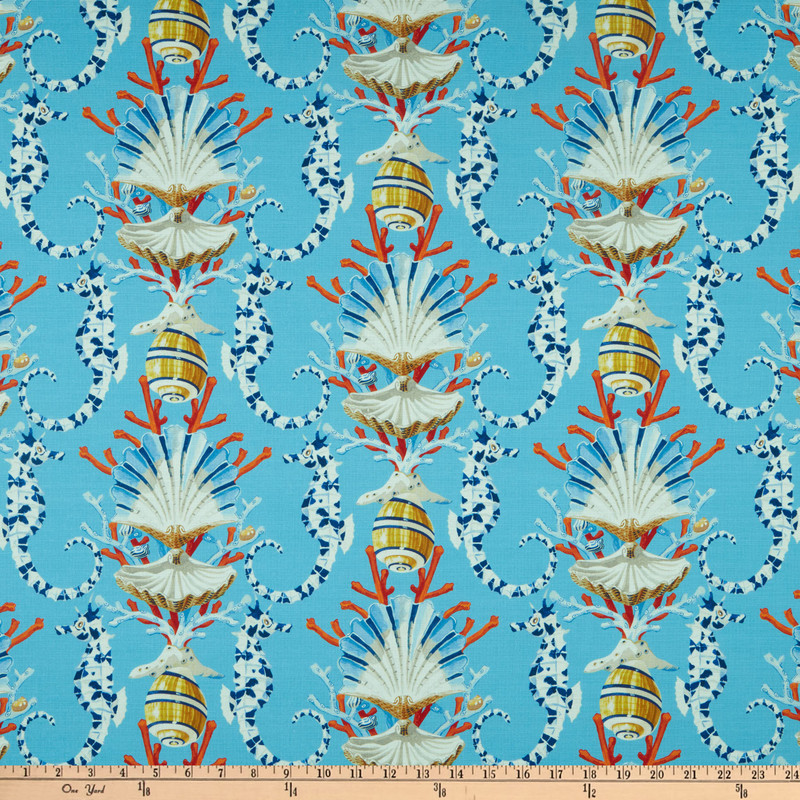 1.5 Yard Piece of Harrison Howard Mariner's Song Slub Duck Luna | Medium Weight Duck Fabric | Home Decor Fabric | 54" Wide