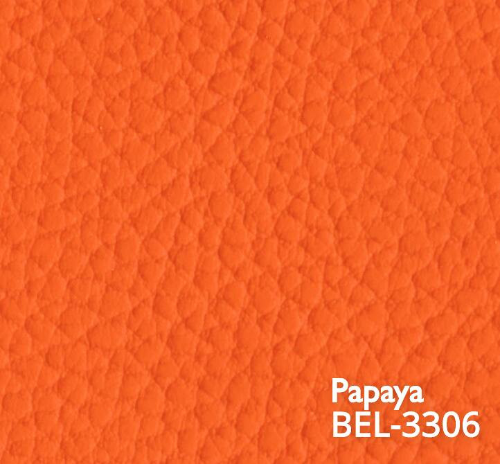 0.87 Yard Piece of Papaya Orange Marine Vinyl Fabric | Spradling Softside BELUGA | Upholstery Vinyl for Boats / Automotive / Commercial Seating | 54"W | BTY | BEL-3306