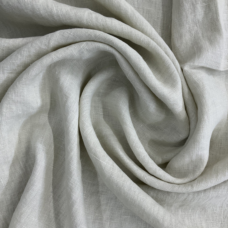 2 Yard Piece of European 100% Washed Linen Rice Paper | Medium Weight Linen Fabric | Home Decor Fabric | 56" Wide