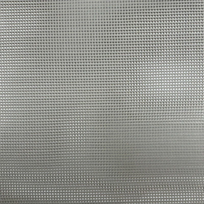 Grey 9 x 9 Vinyl Mesh | Windscreen, Safety Fencing, Gym Dividers, Awning Drop Shades | Bruin Plastics | 62" Wide | By the Yard