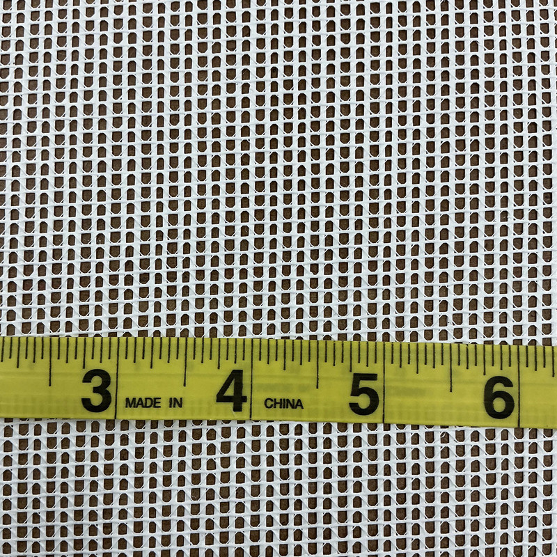 1.5 Yard Piece of White 9 x 9 Vinyl Mesh | Windscreen, Safety Fencing, Gym Dividers, Awning Drop Shades | Bruin Plastics | 62" Wide | By the Yard