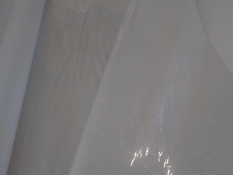 White Lace Printed Clear Vinyl Utility Fabric