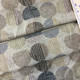 Contemporary Circles Brown / Black / Gray | Upholstery Fabric | 54" Wide | By the Yard