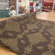 Brown Boucle with Gold Medallion Extra Heavy Upholstery Fabric | By The Yard