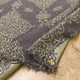 Brown Boucle with Gold Medallion Extra Heavy Upholstery Fabric | By The Yard