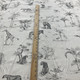 Covington Jumanji Duck Ivory/Ebony | Medium Weight Duck Fabric | Home Decor Fabric | 54" Wide