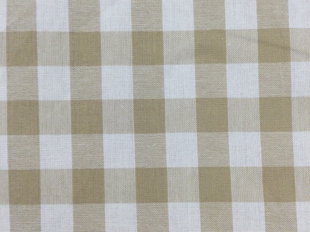 Beige Check Textile Beige Check Fabric - Fabric Warehouse