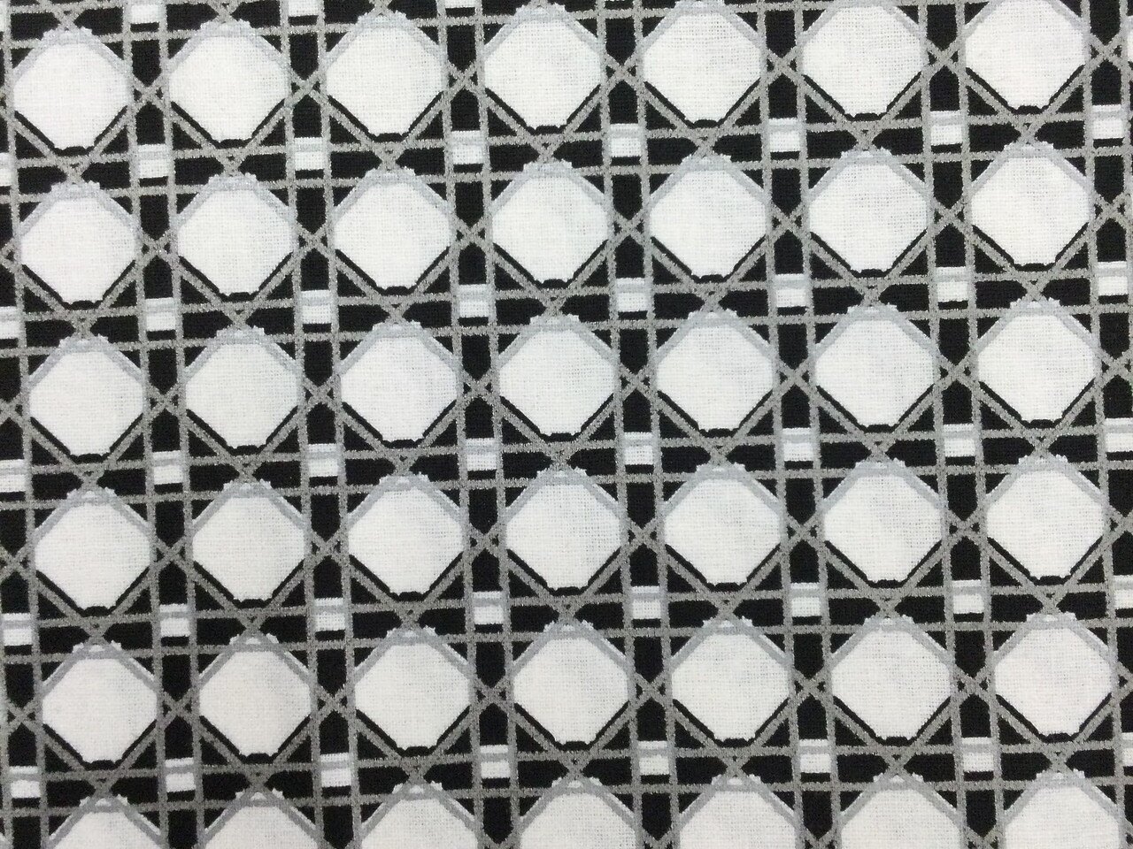 Black Lattice Fabric - Fabric Warehouse