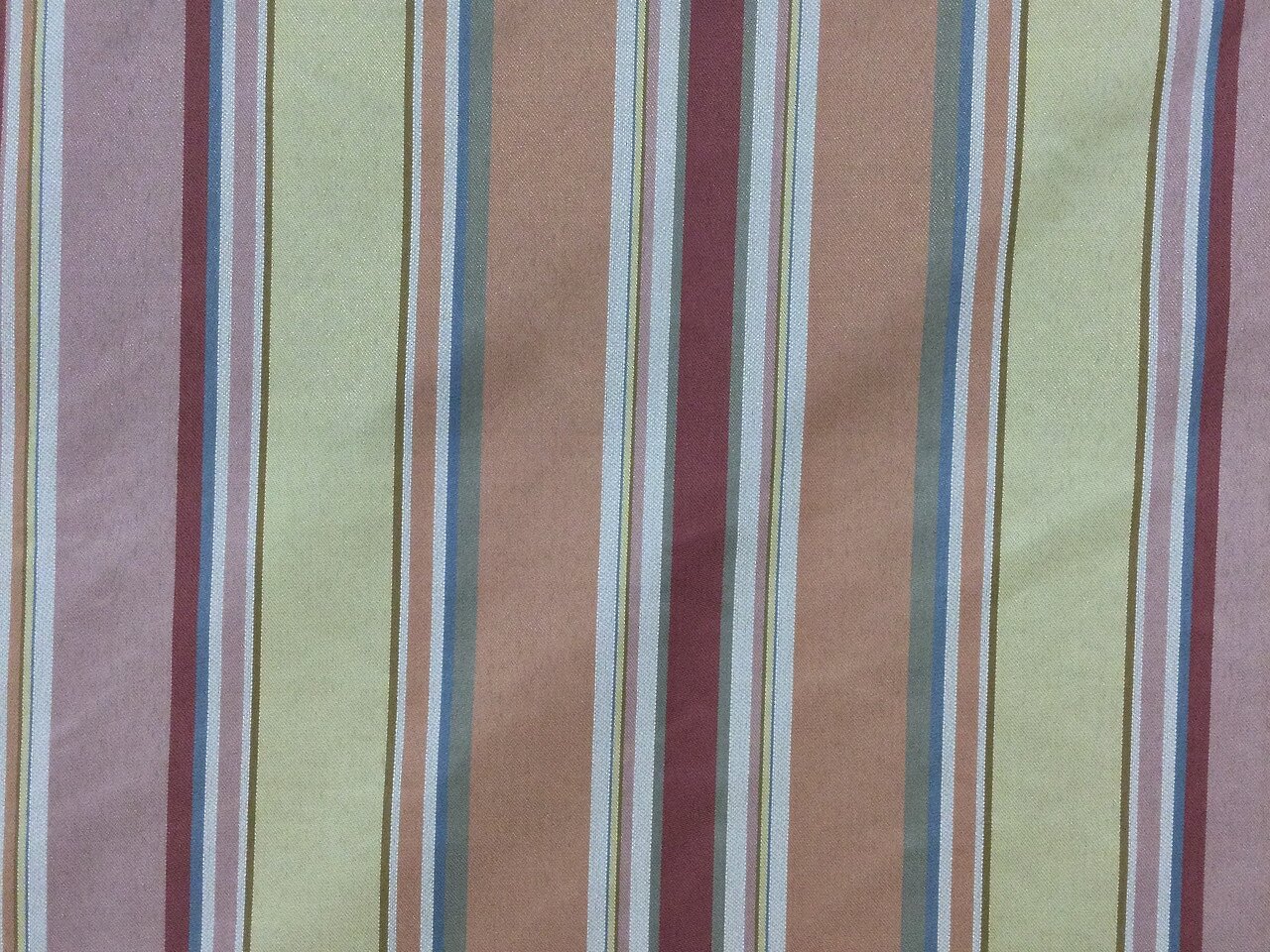 NEW Designer Striped Upholstery & Drapery Fabric - Gold and Gray