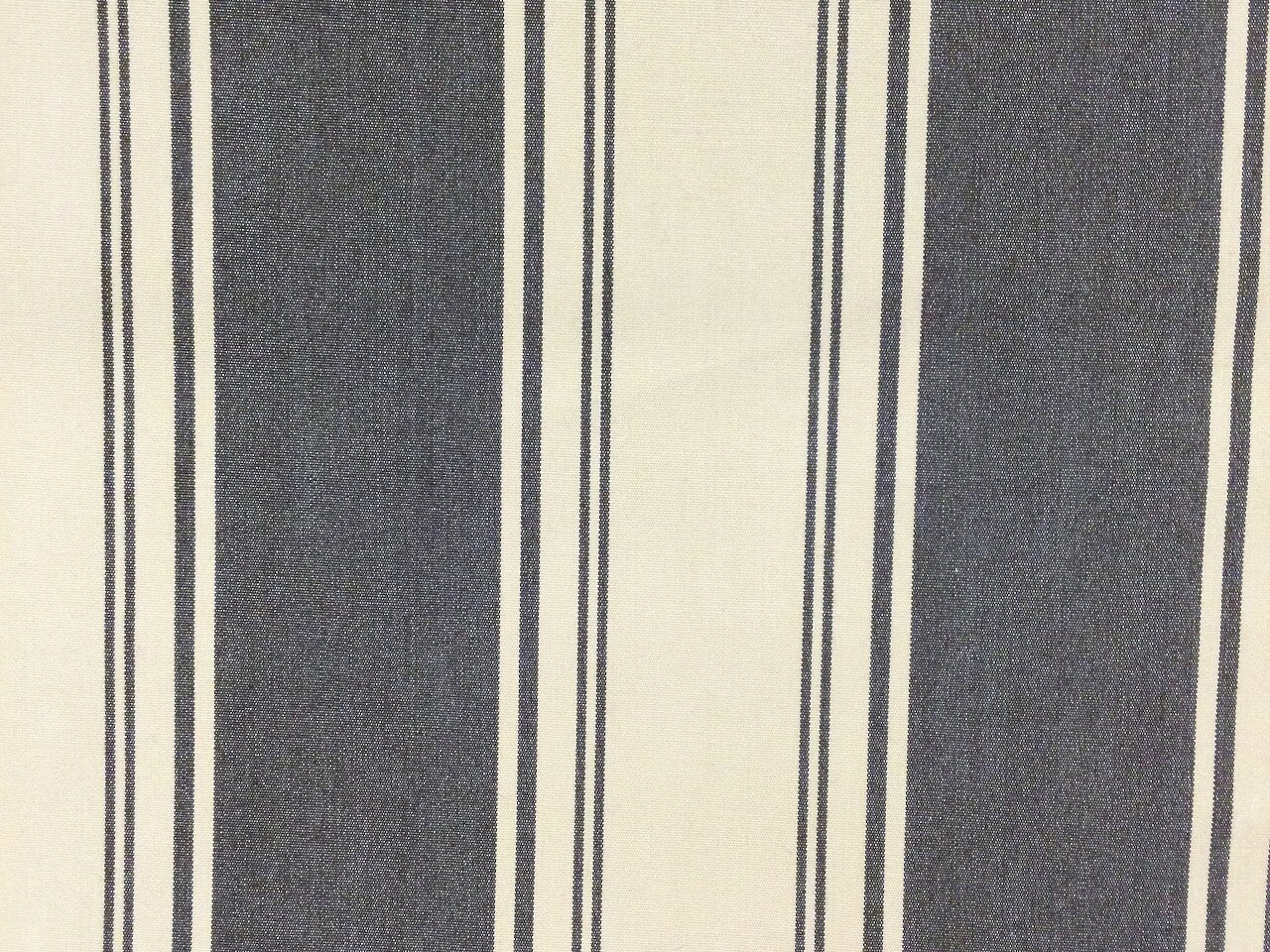 Musterd Ivory Stripe Fabric, Polyester Fabric