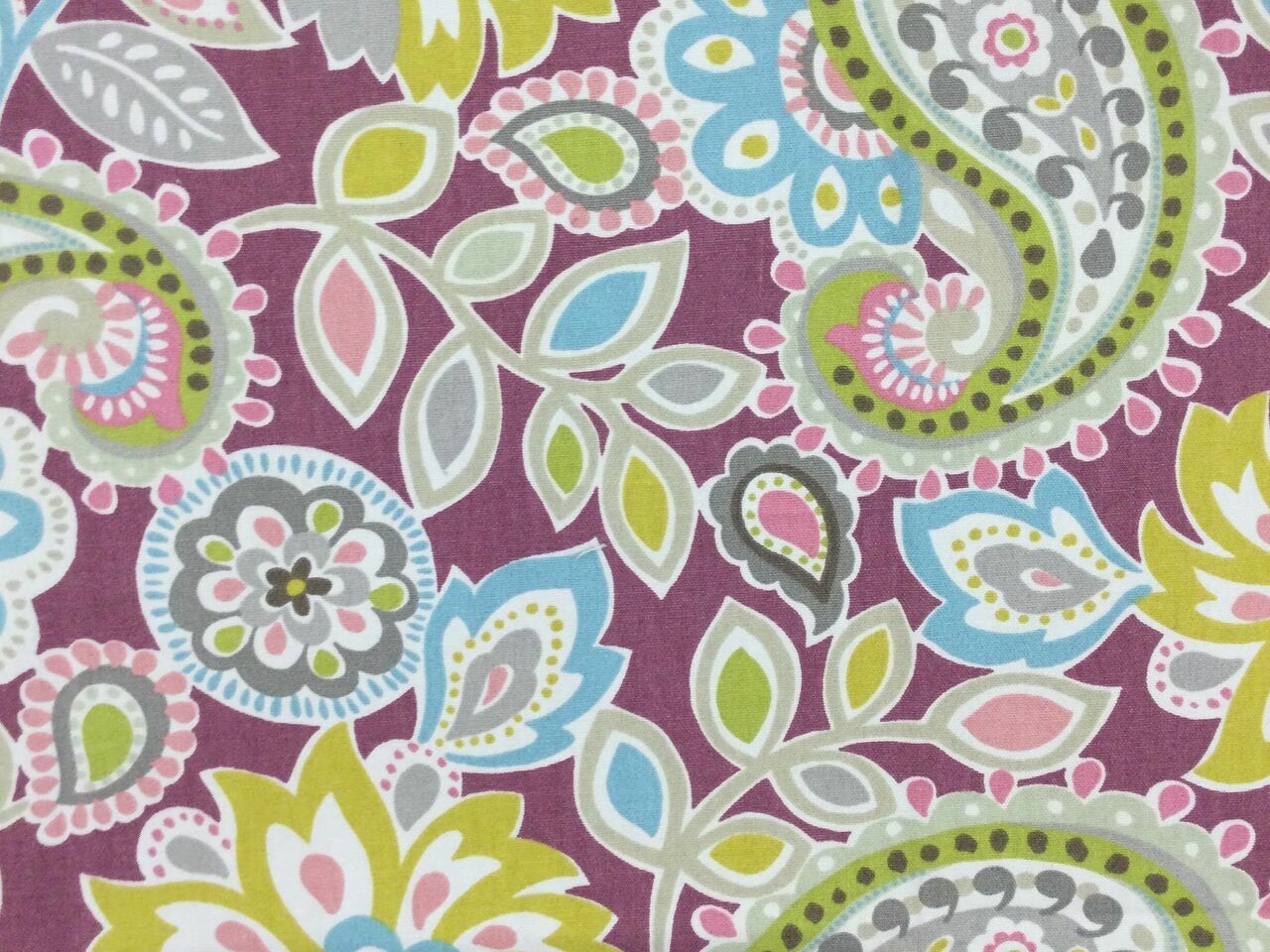 Purple Paisley Fabric - Fabric Warehouse