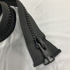 #10 Marine Zipper Black 72 Inches Long | Separating Zipper / Jacket Style | EXTRA HEAVY DUTY | Locking Pull Tab