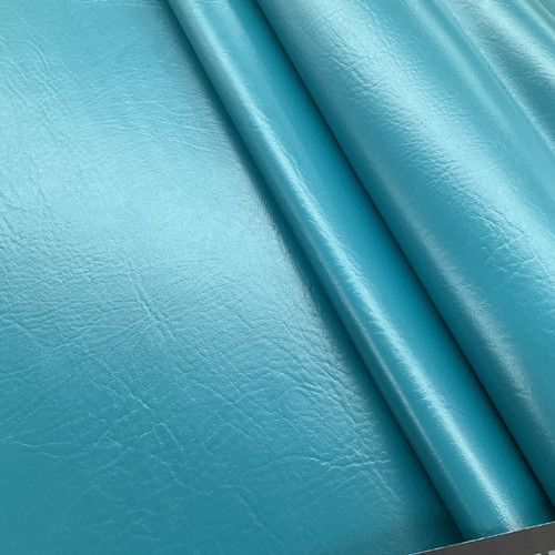 Teal faux shop leather fabric