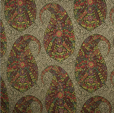 Mosaic Paisley Enamels Printed Drapery & Curtain Fabric By The Yard