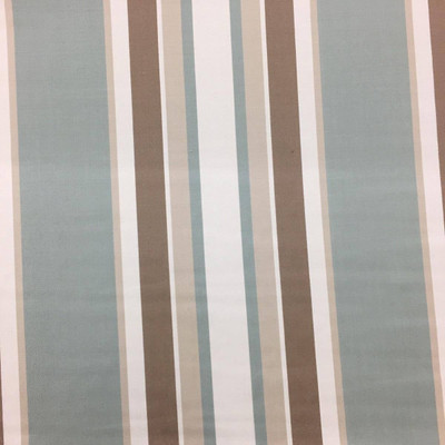 Tan & Sage Green Stripe 100% Wool Fabric | Designer Curtain