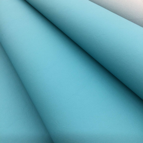 Seafoam Aqua Faux Leather Vinyl, Fabric Bistro, Columbia