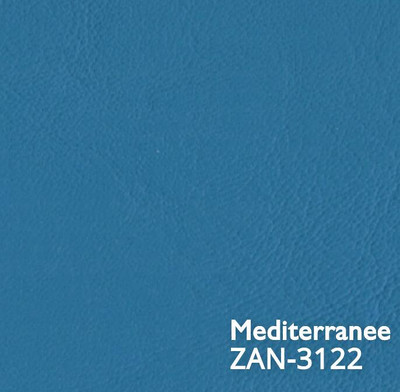 Mediterranean Blue Marine Vinyl Fabric | ZAN-3122 | Spradling Softside ZANDER | Upholstery Vinyl for Boats / Automotive / Commercial Seating | 54"W | BTY