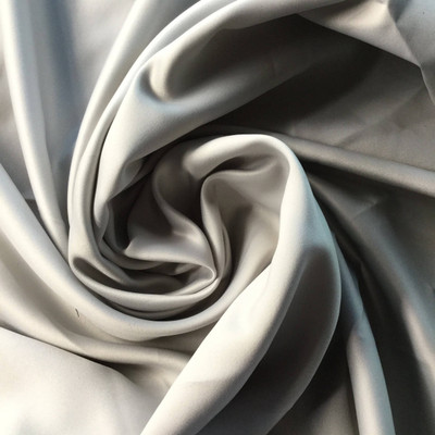 Cream Poly Satin Fabric | Lightweight | Apparel Linings Crafts Scrunchies