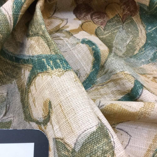 Ivy Foliage in Green / Tan / Brown | Home Decor Fabric | 54 Wide | By ...