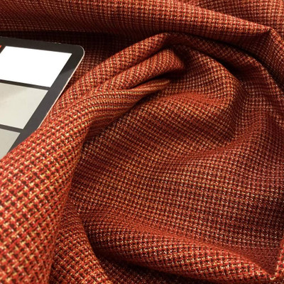 Muticolored Basketweave in Red, Black, Tan | Upholstery Fabric | 56 Wide | BTY