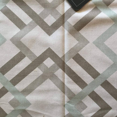 Lattice in Taupe, Mint Green, White | Home Decor Fabric | Premier Prints | 54 W