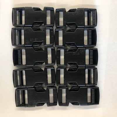 1 Inch Side Release Buckle - 10 pack