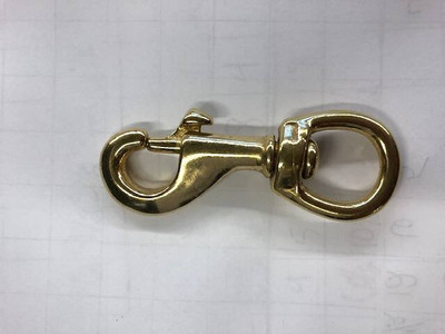 Snap Hook Brass - 3.5"