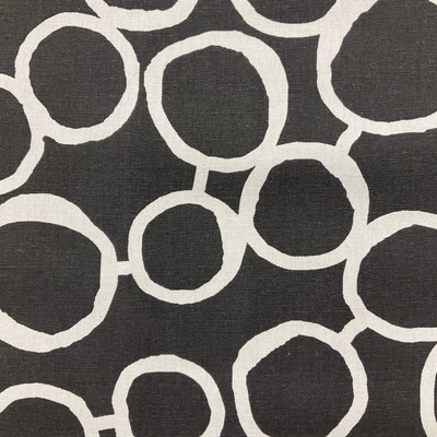 Freehand Circles in Black and White | Premier Prints | Home Decor Fabric | 54 W