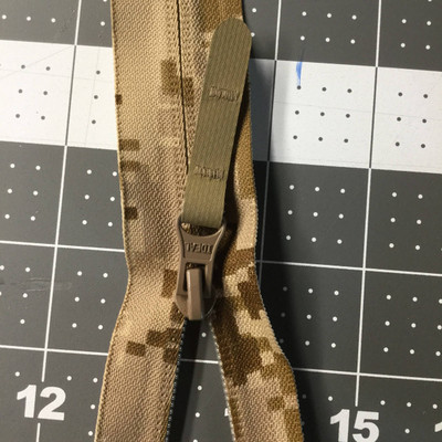 30 Inch Separating Jacket Zipper | Digital Desert Camouflage, Single Pull |