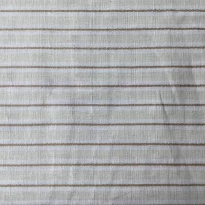 Beige with Brown Stripes | Slipcover / Drapery Fabric | 54 Wide | By the Yard