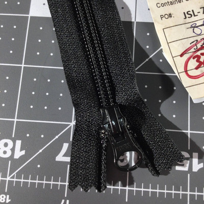 12" Coil Zipper | Black | Military Repair | Bags / Pockets