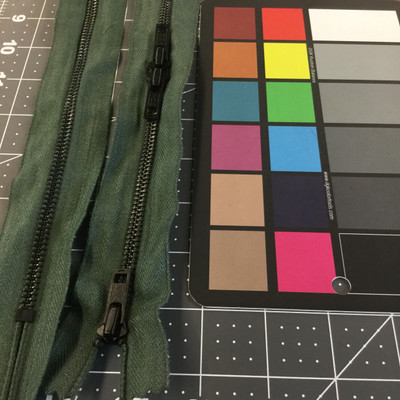 48.5" Metal Zipper - 3 pulls | Sage Green | Military