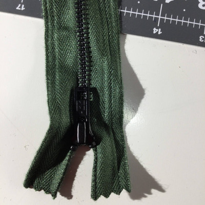 44" Metal Zipper - 3 pulls | Sage Green | Military |